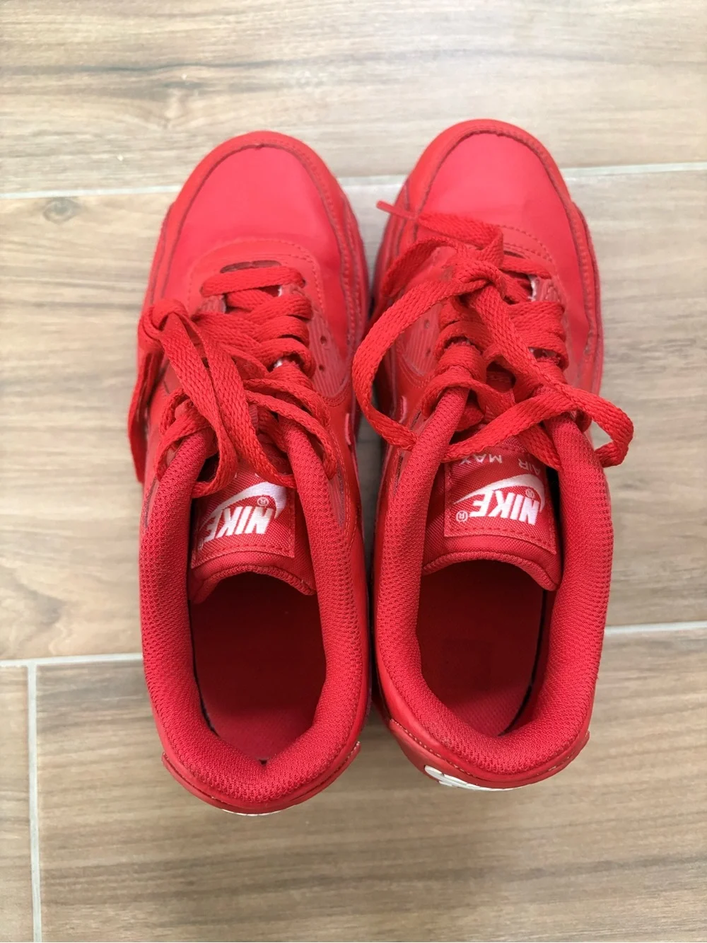Nike Kids Red Air Max Sneakers Size 4.5Y - Used
